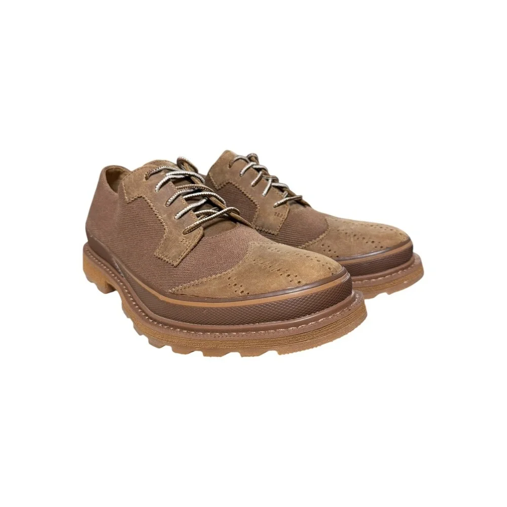 Mens Sorel Madson Brown Leather LaceUp Comfort Wingtip Oxfords Shoes Sz 9 No Box